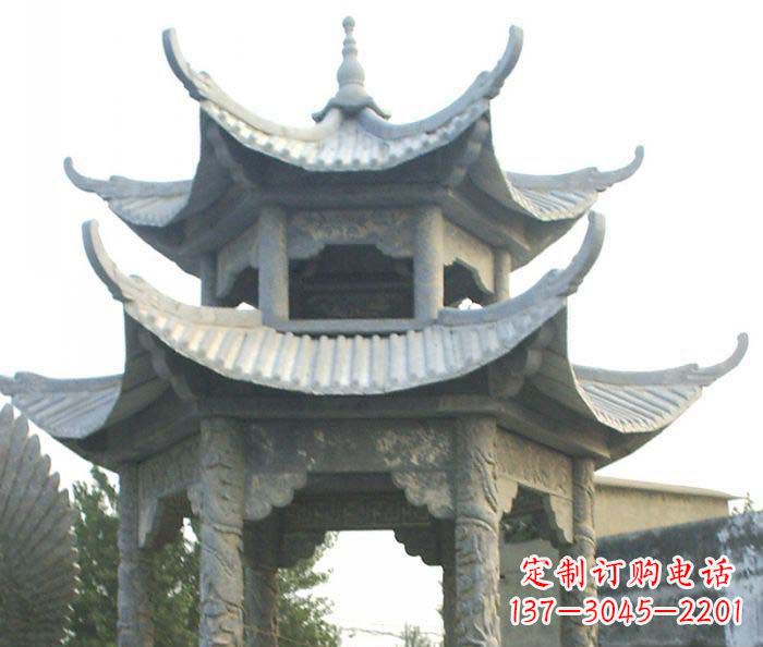 黄冈仿古双层石雕凉亭