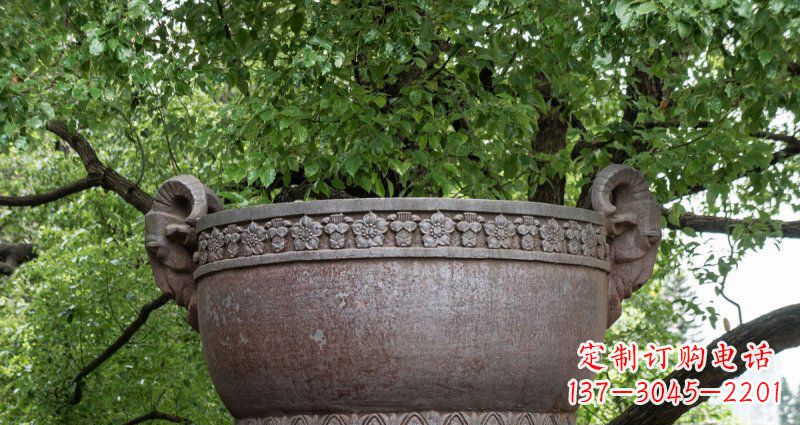 黄冈中领雕塑仿古水缸铜雕