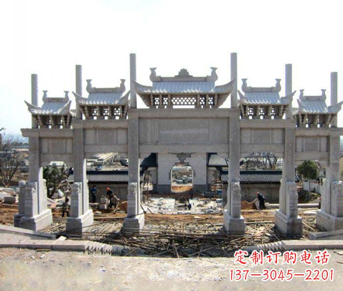 黄冈仿古牌坊雕塑,定制专属你的古典魅力