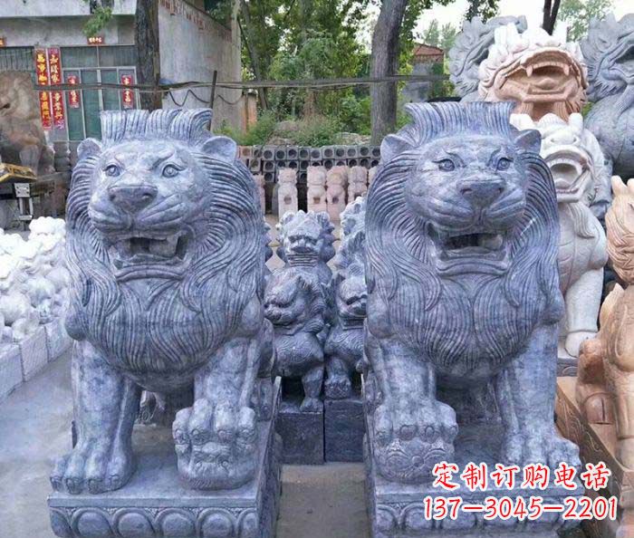 黄冈仿古欧式石雕狮子