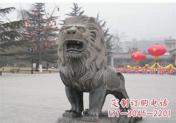 黄冈欧式古典石雕狮子