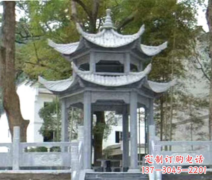 黄冈中领雕塑凉亭石雕——传承古典精髓,融情于雕塑之中