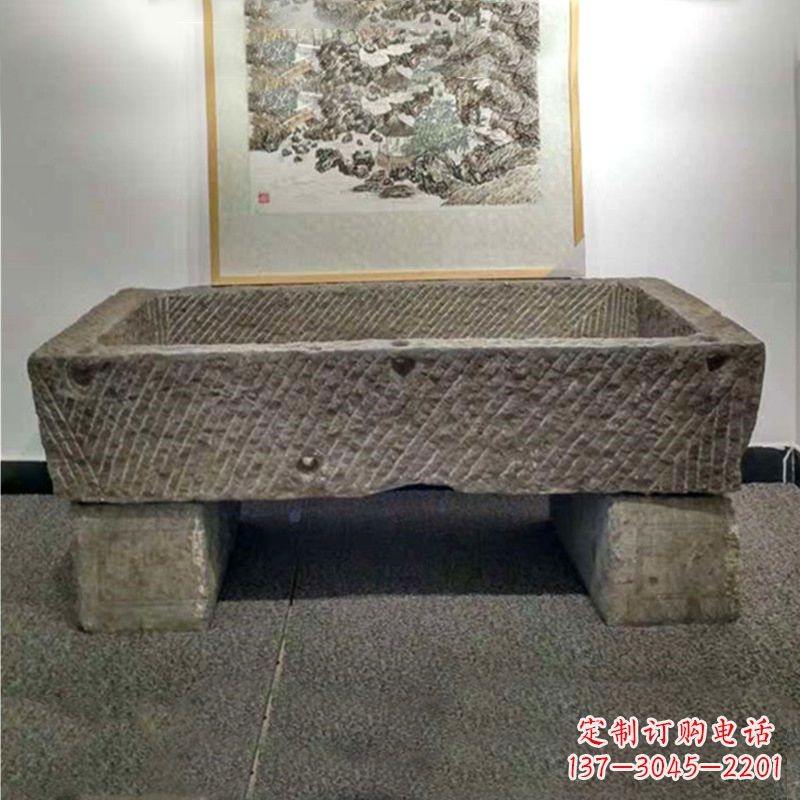 黄冈仿古做旧石雕石槽
