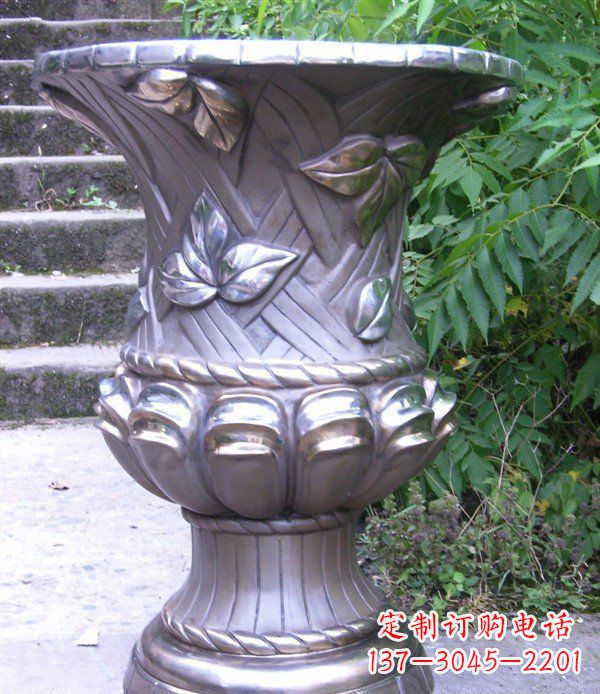 黄冈玻璃钢花盆雕塑