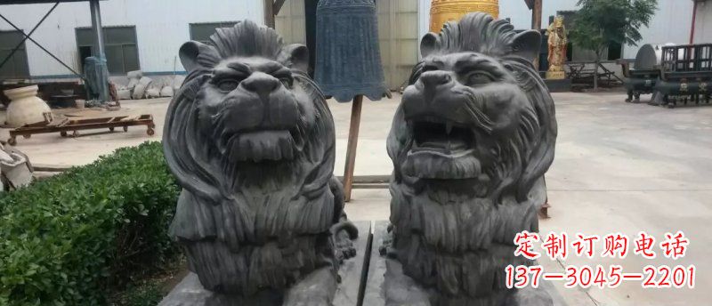 黄冈玻璃钢狮子雕塑