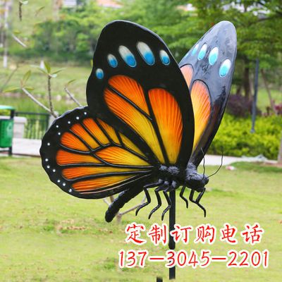 黄冈黄色蝴蝶雕塑