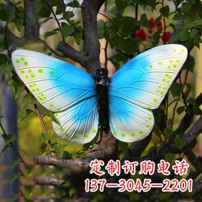 黄冈仿真蝴蝶_蓝白色款40x42x13