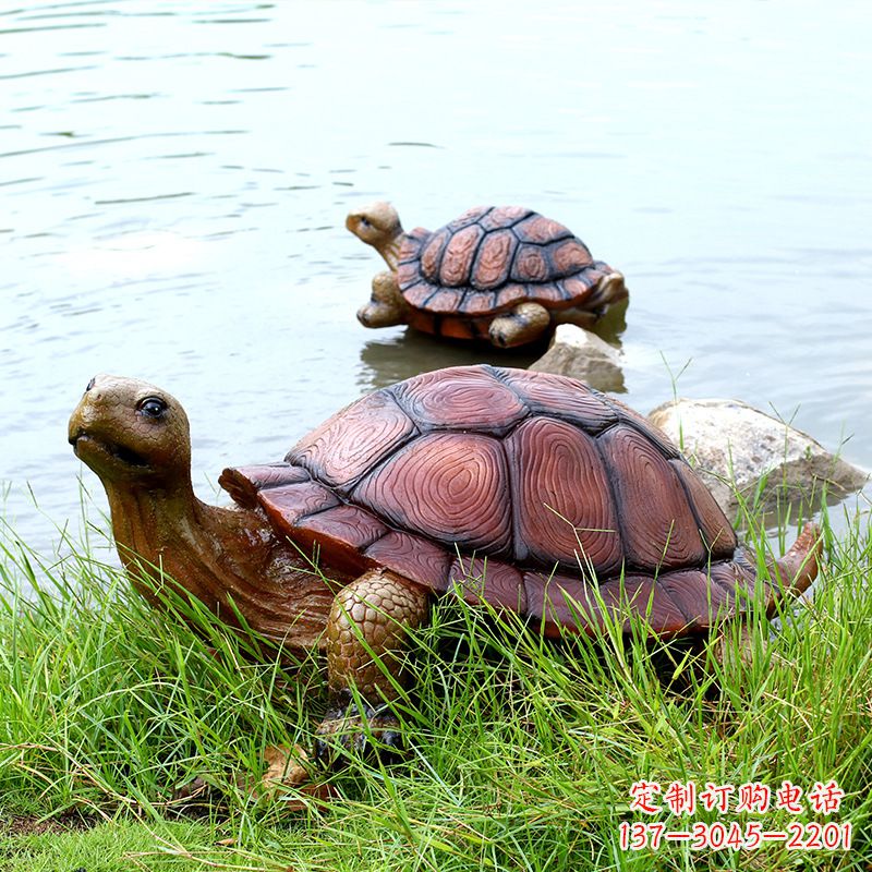 黄冈仿真乌龟公园池塘水景动物雕塑摆件