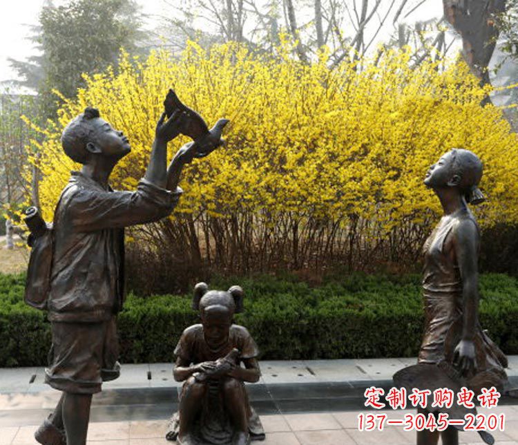 黄冈精致可爱的儿童铜雕