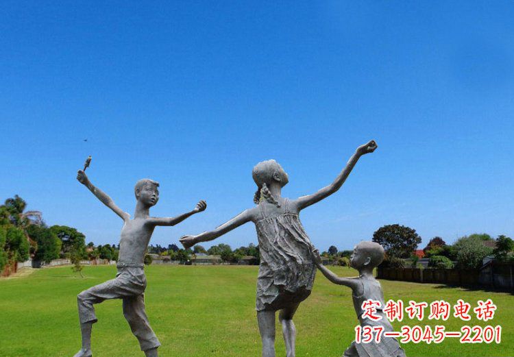 黄冈精美儿童铜雕