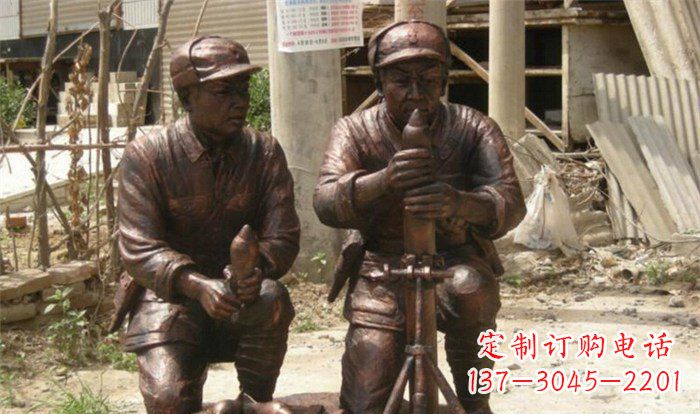黄冈英勇勇士铜雕