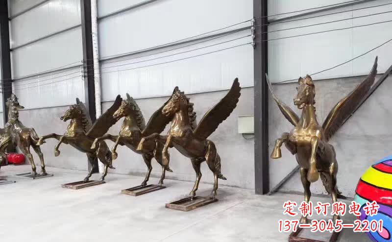 黄冈飞马铜雕