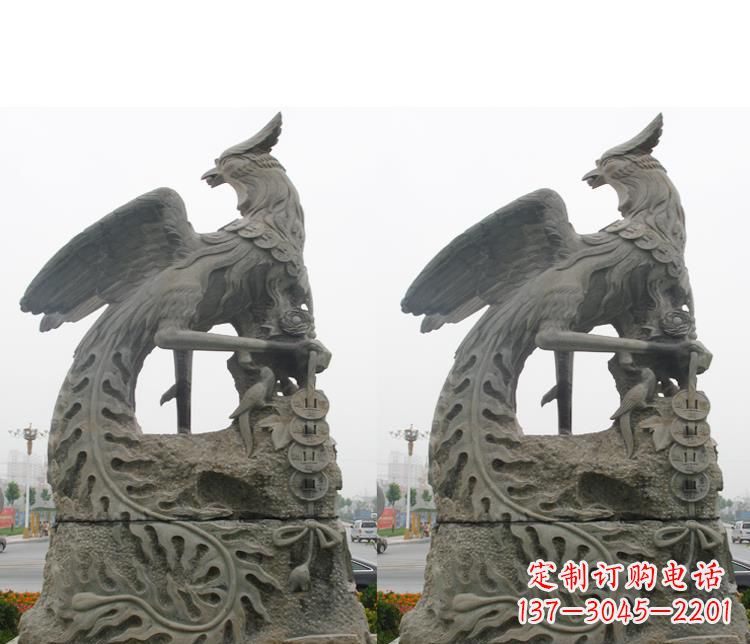 黄冈艺术级凤凰石雕