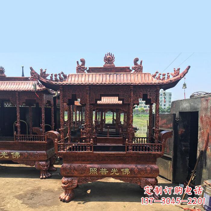 黄冈佛光普照香炉雕塑