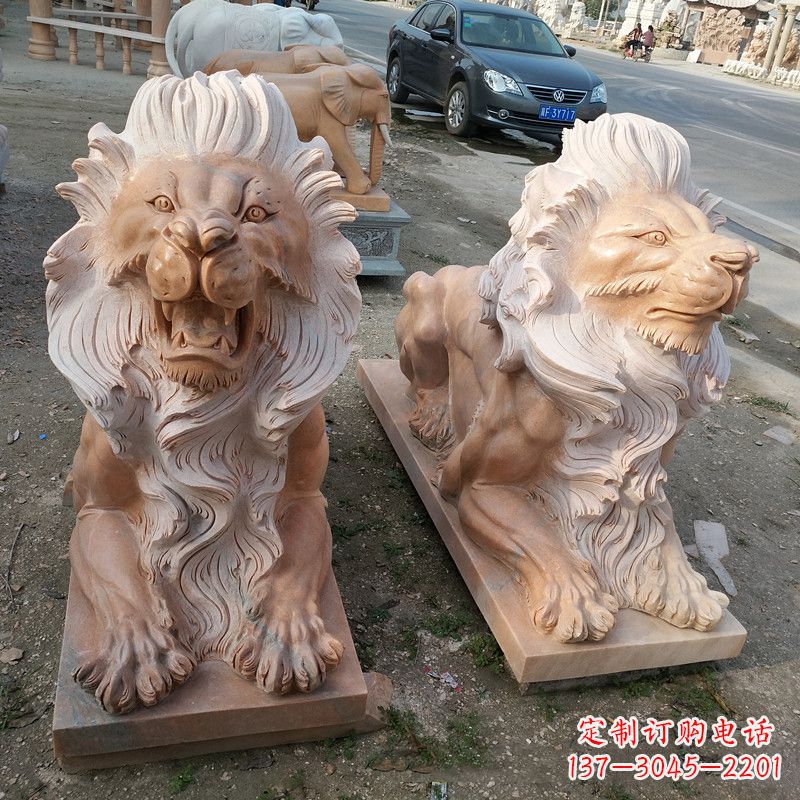 黄冈港币狮子爬狮雕塑——经典的海洋之神艺术