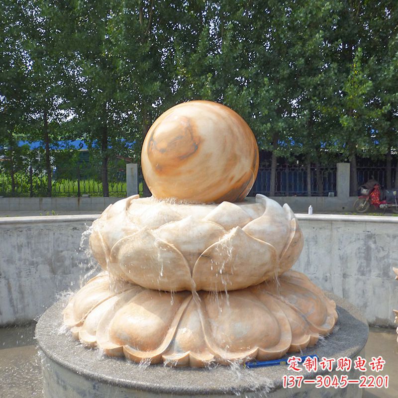 黄冈高档石制风水球雕塑让您的空间充满风水之力