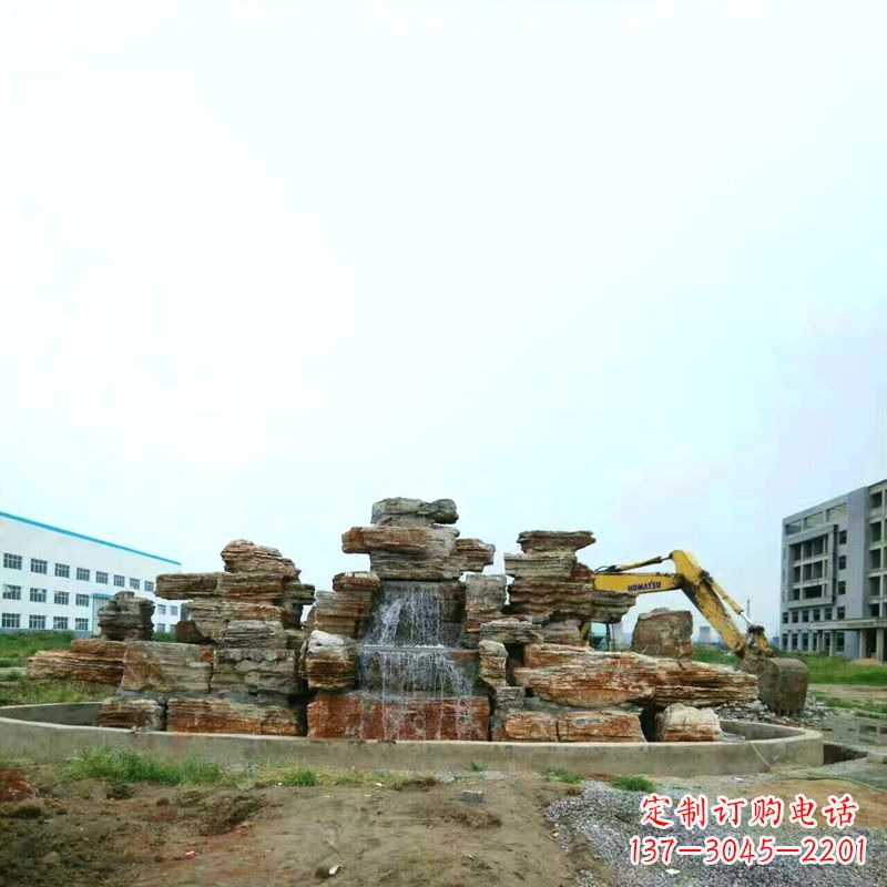 黄冈高雅精致的千层石假山雕塑