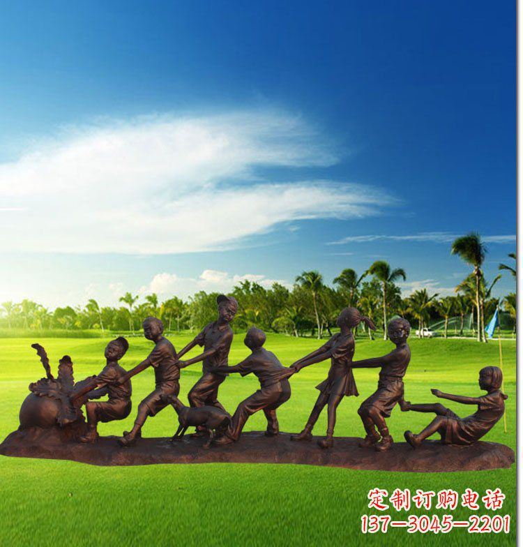 黄冈中领雕塑-精美仿铜萝卜雕塑