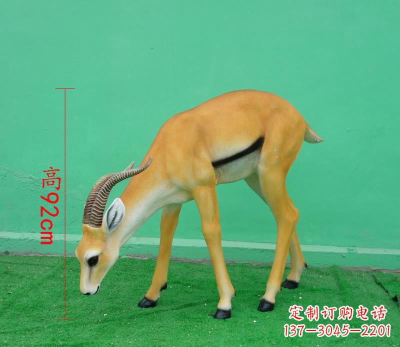 黄冈玻璃钢仿真羚羊雕塑