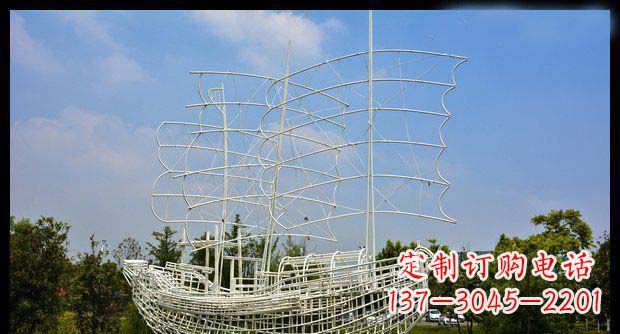 黄冈唯美不锈钢帆船雕塑