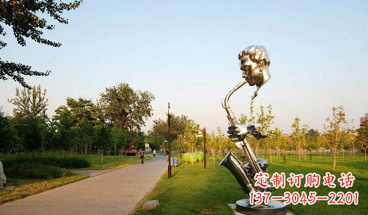 黄冈不锈钢萨克斯抽象雕塑