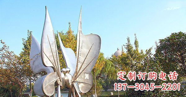 黄冈英伦风格精致不锈钢抽象蝴蝶雕塑