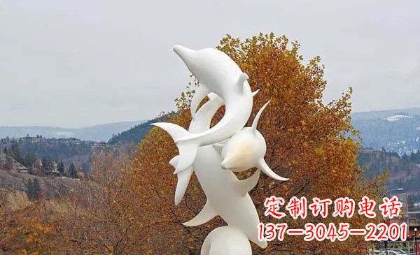 黄冈山东中领雕塑海豚雕塑让自然之美悠然而生