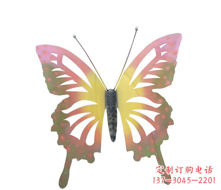 黄冈梦幻缤纷不锈钢蝴蝶摆件雕塑