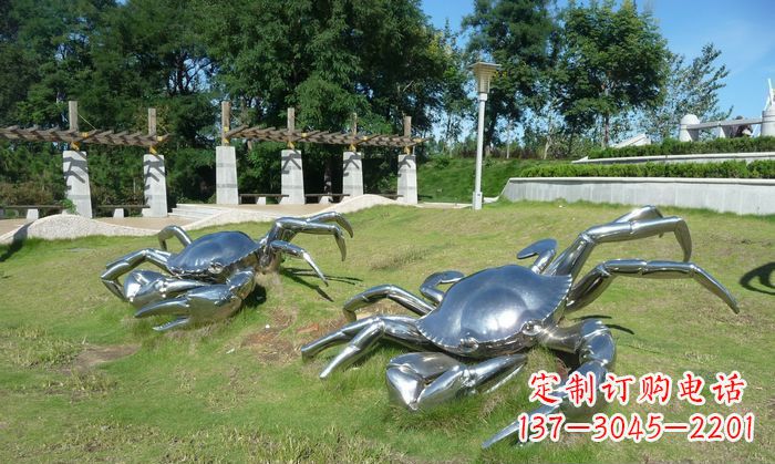 黄冈产品名称精美铸造不锈钢螃蟹雕塑