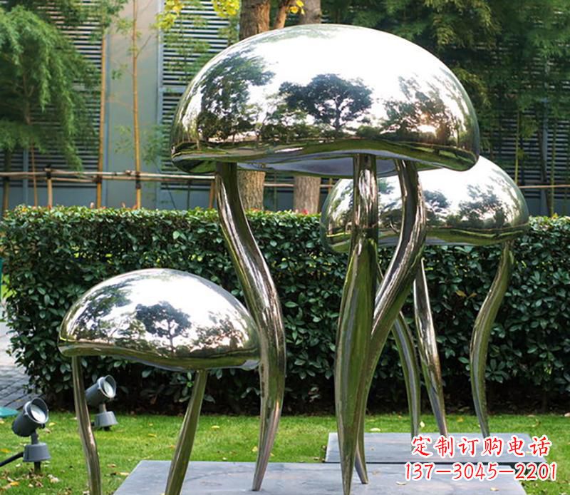 黄冈艺术水母不锈钢雕塑