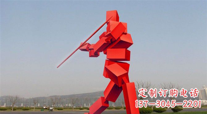 黄冈定制不锈钢标枪雕塑