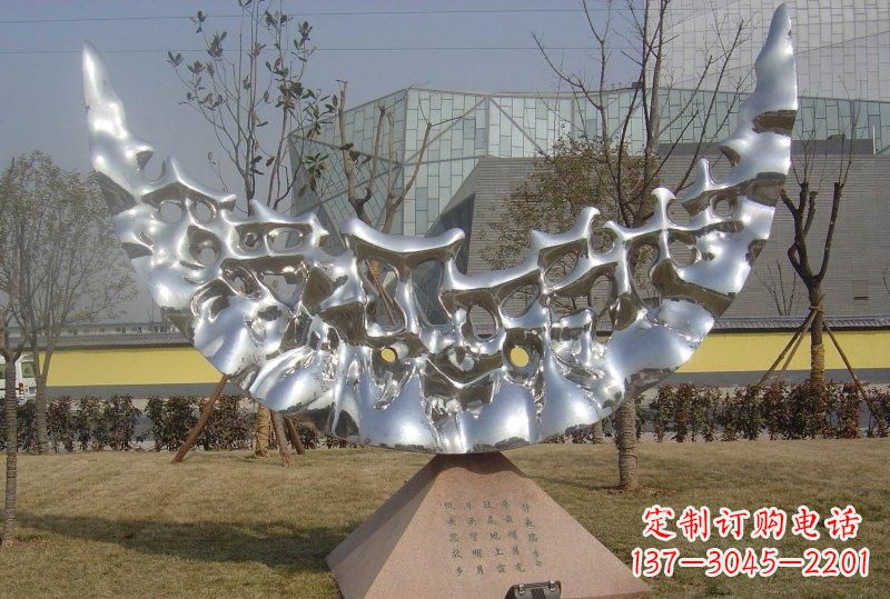 黄冈新款不锈钢月亮景观雕塑