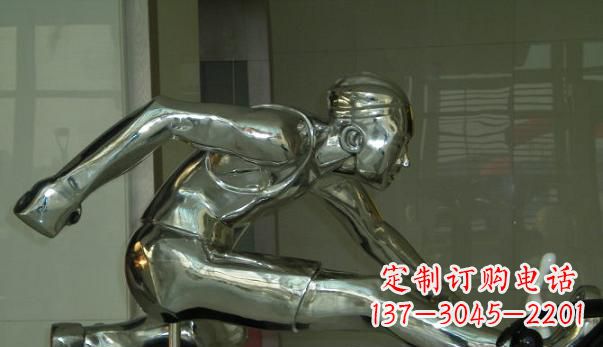 黄冈不锈钢运动员雕塑