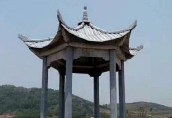 黄冈仿古六角凉亭石雕 (5)