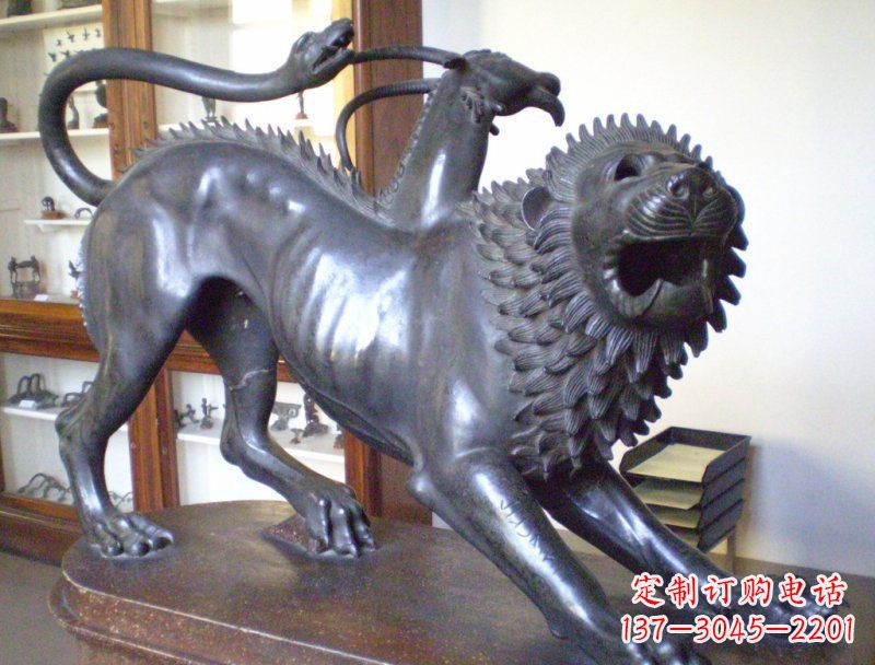 黄冈精美羚羊铜雕塑
