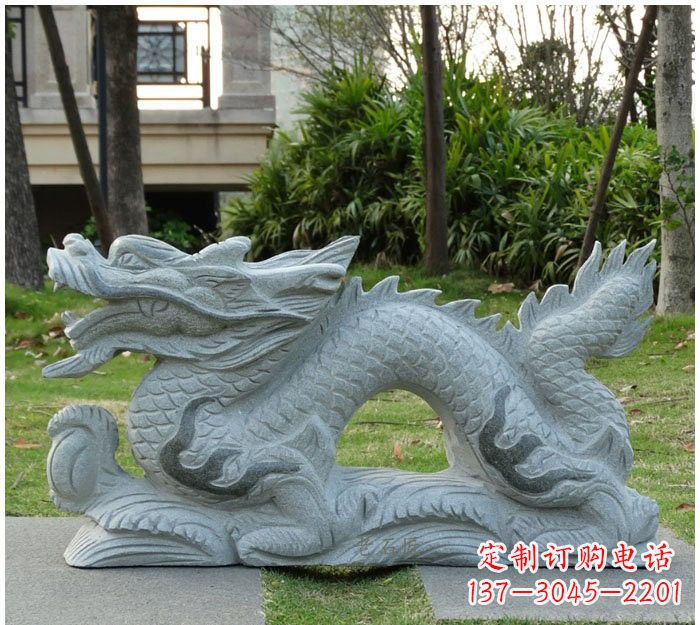 黄冈精美雕刻的大理石龙雕塑
