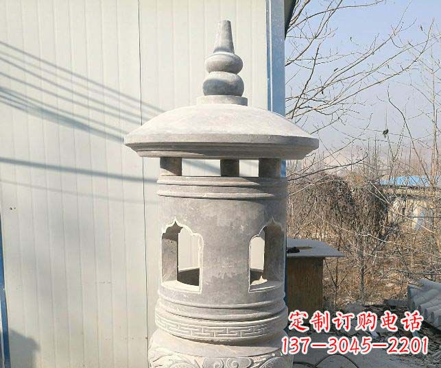 黄冈精美公园大理石石灯雕塑