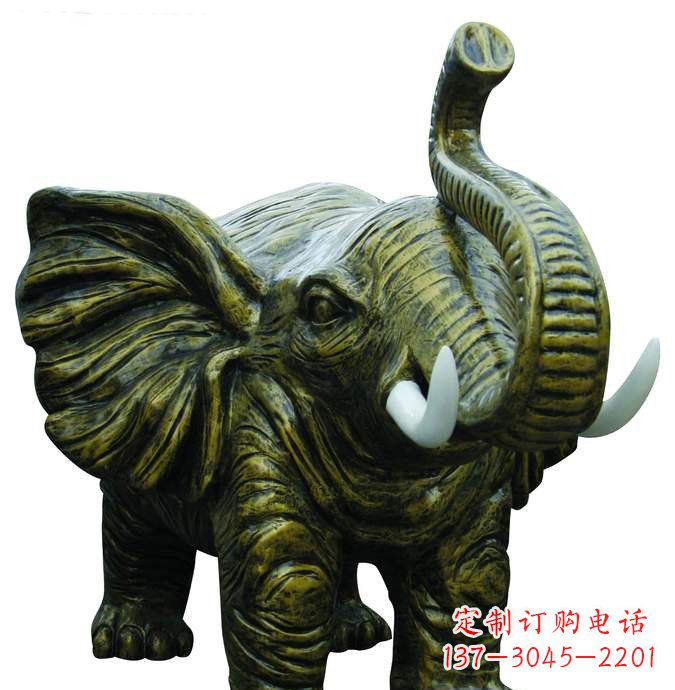黄冈精美的铜大象雕塑