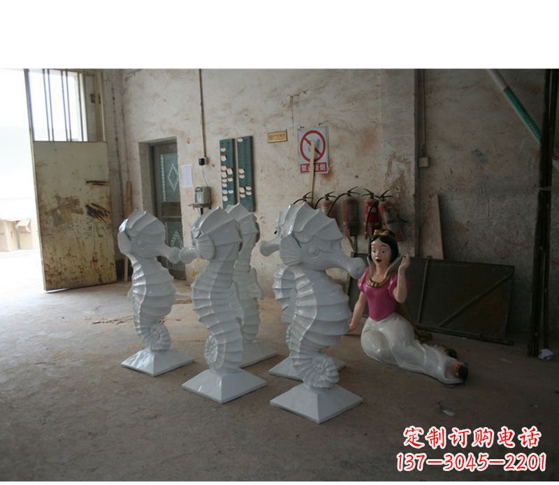 黄冈精美海马石动物雕塑