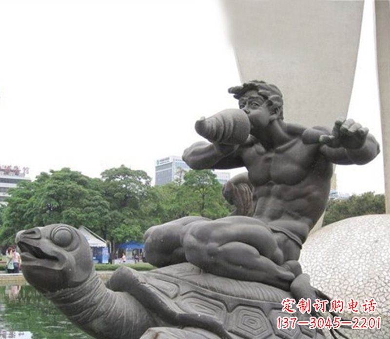黄冈海龟雕塑,漫步沙滩时的自然之美