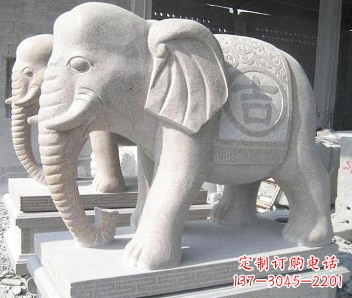 黄冈公园环境装饰——经典吉祥大象雕塑