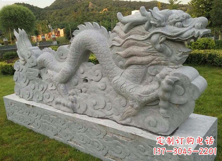 黄冈中领雕塑-精美古典仿古龙雕塑