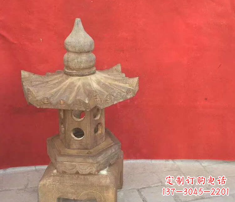 黄冈景观仿古石灯雕塑