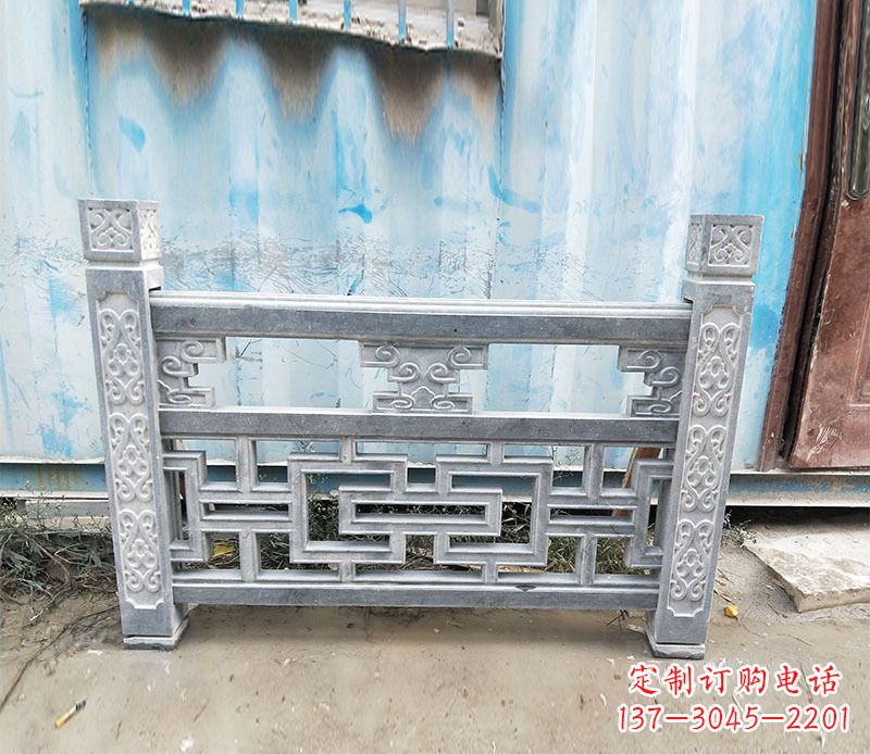 黄冈艺术精美的公园仿古石栏板雕刻