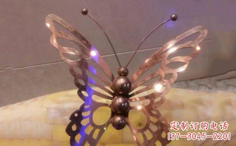 黄冈高品质不锈钢蝴蝶雕塑