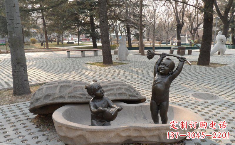 黄冈花生娃娃艺术雕塑