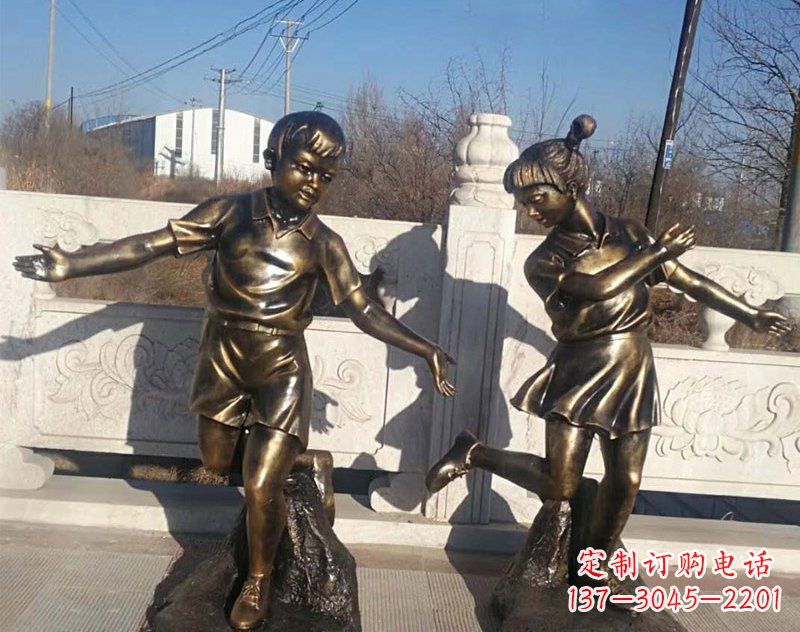 黄冈新颖花篮儿童铜雕