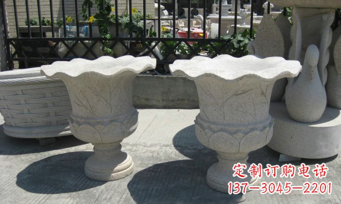 黄冈大理石花盆雕塑