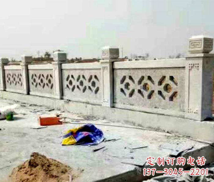 黄冈公园大理石栏板石雕