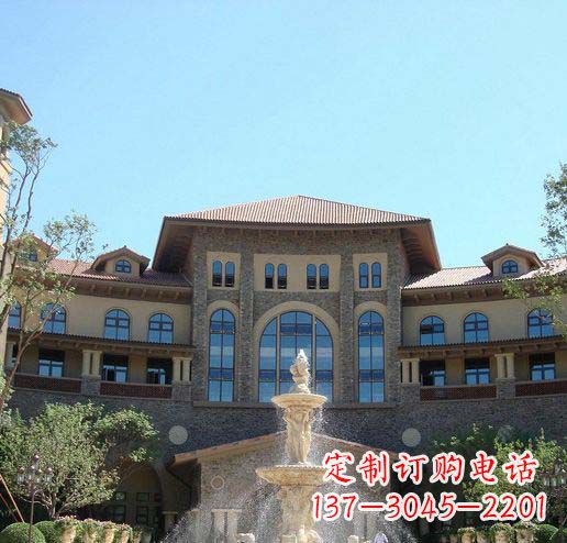 黄冈定制欧式古典喷泉大理石雕塑